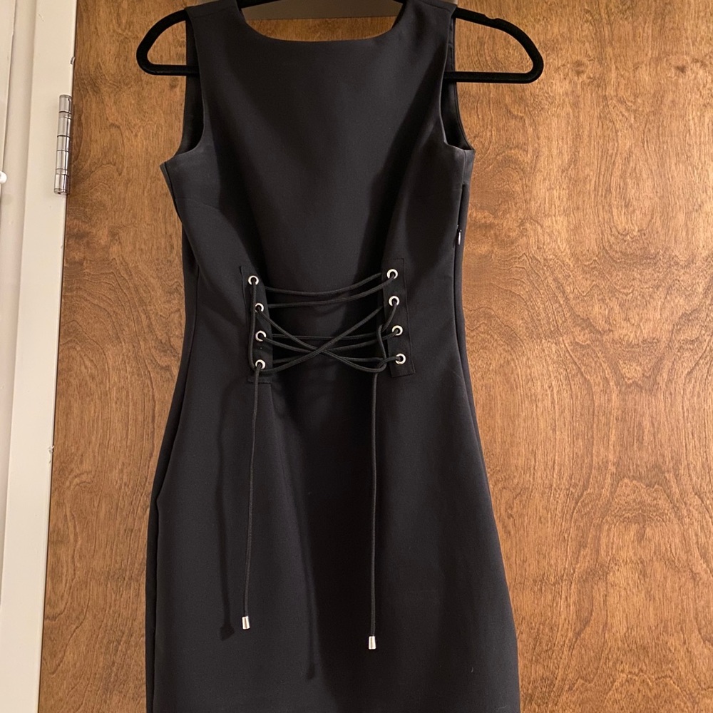 H&M black business casual dress